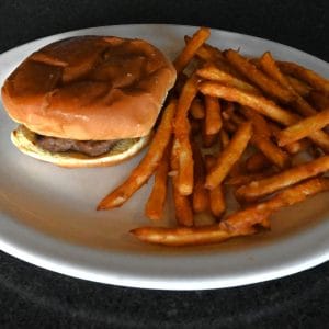 Kids #8. Hamburger and fries